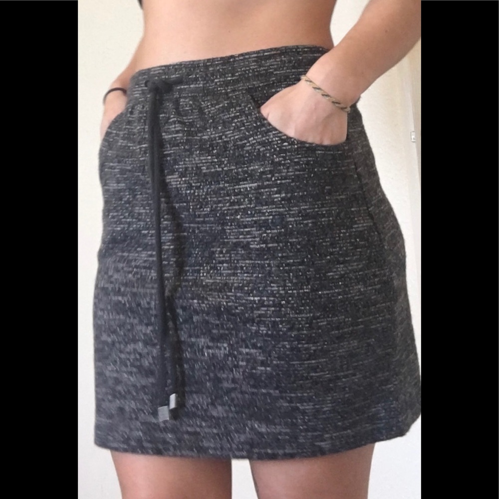 Thick knit skirt